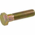 Hillman Hex Cap Screw, 5/8-11 Thread, 4 in OAL, 8 Grade, Steel, Yellow Dichromate, Coarse Thread 220343